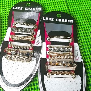 Charms for shoe laces plus pack of stud earrings. 👟👟👟👟👟👟👟👟👟👟👟👟👟👟👟